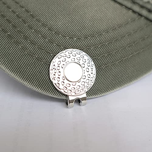 Magnetic Golf Hat Clips with Ball Marker Holder - Lot of 5