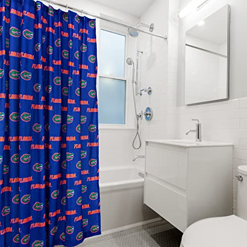 Florida Gators Shower Curtain - 100% Cotton, 70x72 Inches