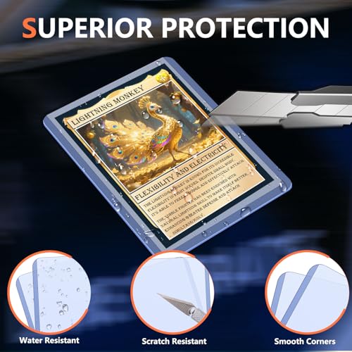 50PCS Card Sleeves Top Loaders - 3x4 Inch Hard Plastic Card Protectors - Variation: 50 Toploaders
