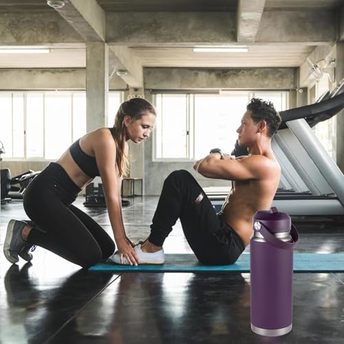 FLORAPELL Nordic Purple Straw Lid for Yeti Rambler 18oz-64oz Water Bottles with Handle