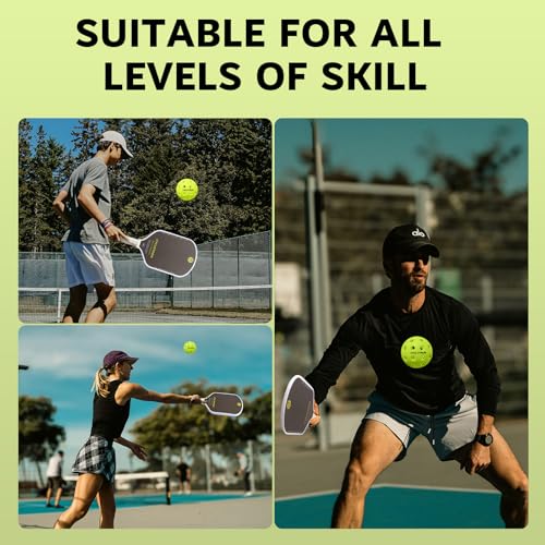 Premium USAPA Pickleball Balls - 6-Pack Neon Green, High Bounce