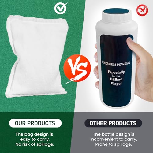 Billiard Talc Powder Bag for Dry Hands and Cue Control - 1PCS