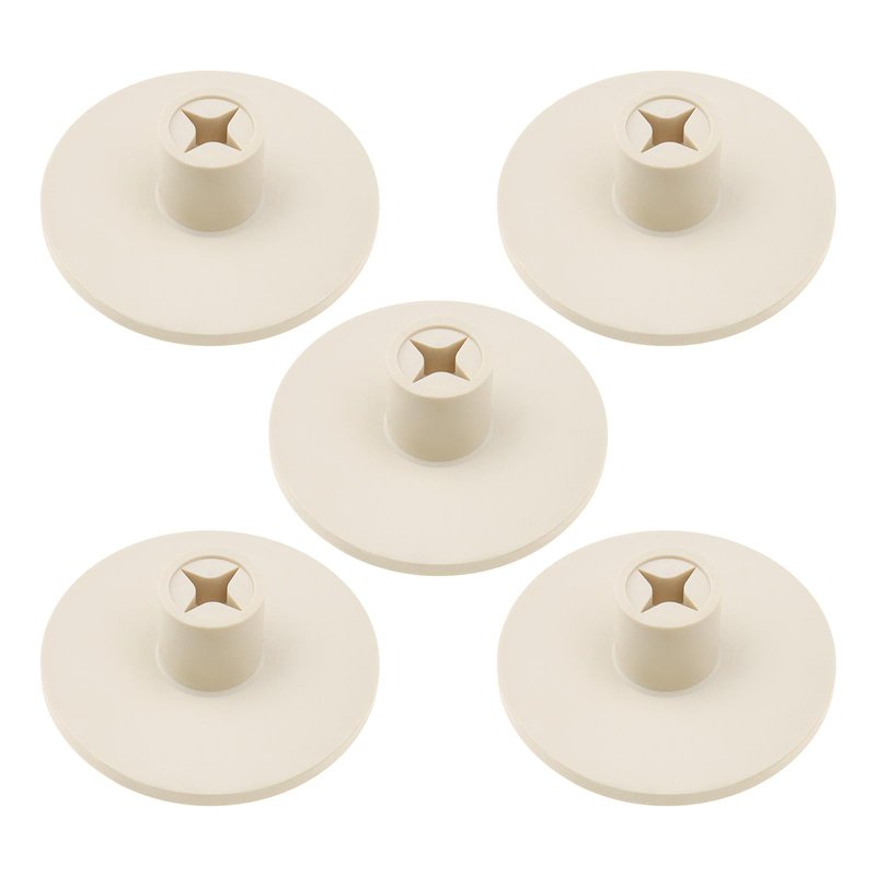 YINETTECH 5pcs Golf Rubber Pad Holders Golf Ball Rubber Tees 56x21mm for Outdoor Golf Courses Indoor Batting Mats Off White Golf Training Aids