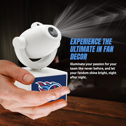 Tennessee Titans LED Mini Spotlight Projector - Adjustable & Rechargeable