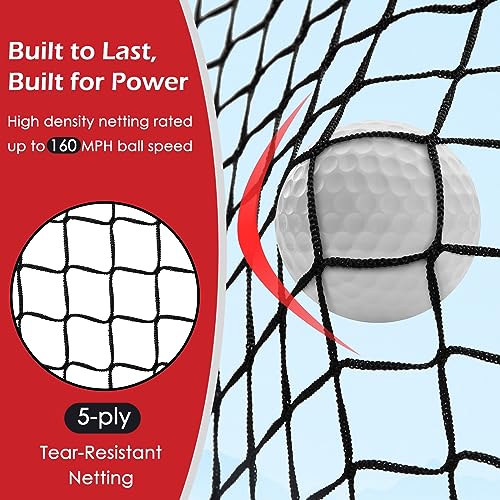 10x7ft Heavy Duty Golf Practice Net with Mat and Accessories