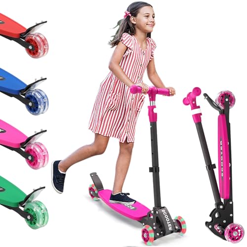 Scooter for Kids 3-12, Kid Scooters with Extra-Wide Deck, 165 lbs