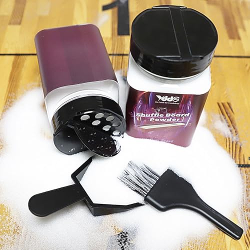 Medium Speed Shuffleboard Sand Set - 2 Cans with Mini Brush & Dustpan