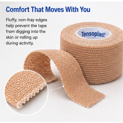 Elastic Adhesive Bandage - Tan 1" x 5 Yards Roll