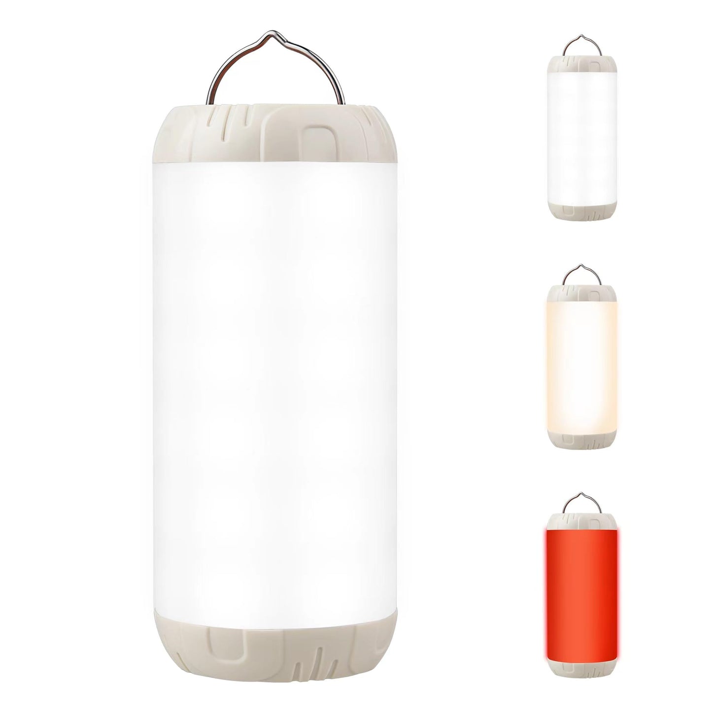 Sawjay Rechargeable Camping Lantern, 1200 Lumens Ultra Bright Portable LED Lantern, Up to 80 Hours Runtime, IP68 Waterproof, 3 Light Modes + SOS Emergency Light for Power Outages, Hiking, Hurricane