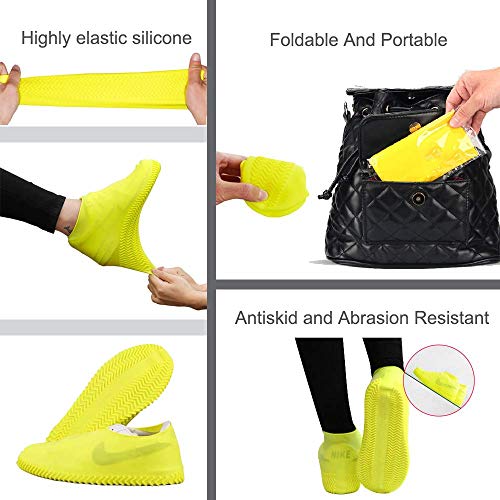 Waterproof Silicone Non-Slip Shoe Covers - X-Large Black