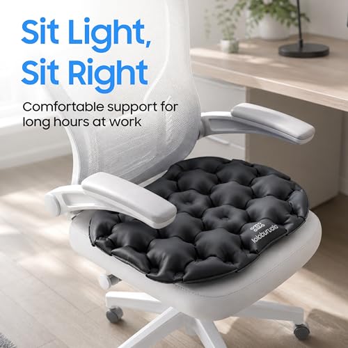 Inflatable Seat Cushion - Portable Ergonomic Travel Pad with Quick Inflation for Outdoor & Indoor Use