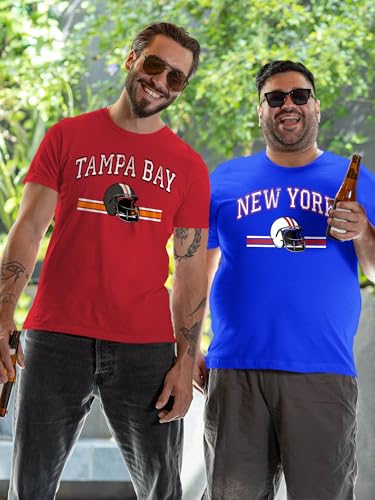 Men's Dallas Navy American Cities Football T-Shirt - Show Your Team Spirit, Large