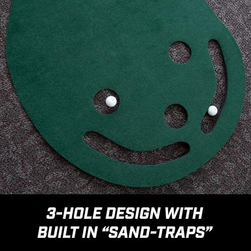 Izzo 3' x 9' Indoor Golf Putting Mat with 3 Holes & Targets