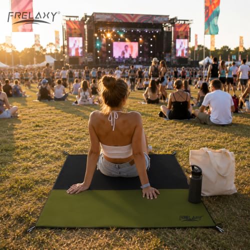 Frelaxy Pocket Picnic Blanket, Waterproof Blanket for Beach Festival