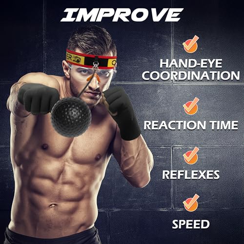 Boxing Reflex Ball Set - 4 Levels for Agility & Reaction Training