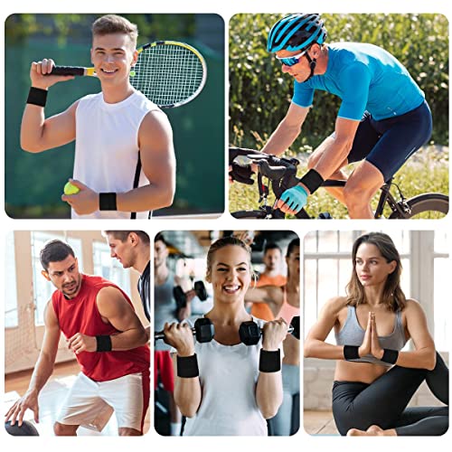 Absorbent Sports Wristband Set for Men and Women - 2PC Wristband