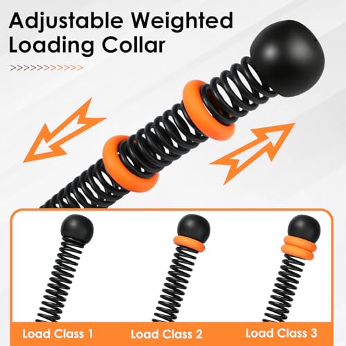 Weighted Ropeless Battle Rope - Adjustable Cordless - Black & Orange