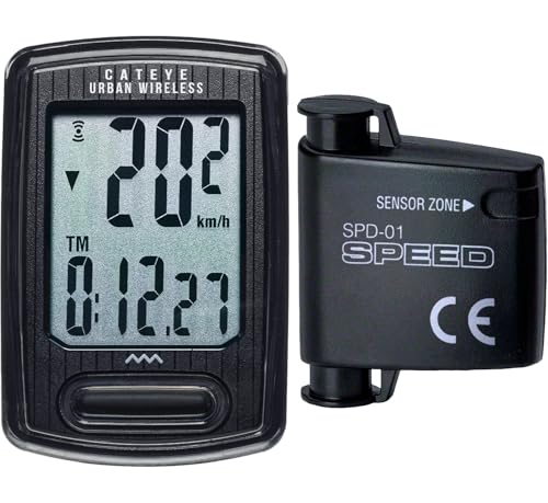 Urban Wireless Bike Computer - Calorie Tracking, FlexTight Mount, Auto Start/Stop
