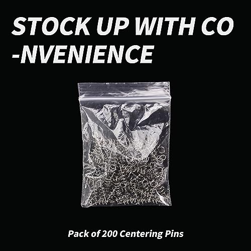 200 Pack Twist Lock Fishing Hook Centering Pins - 14mm