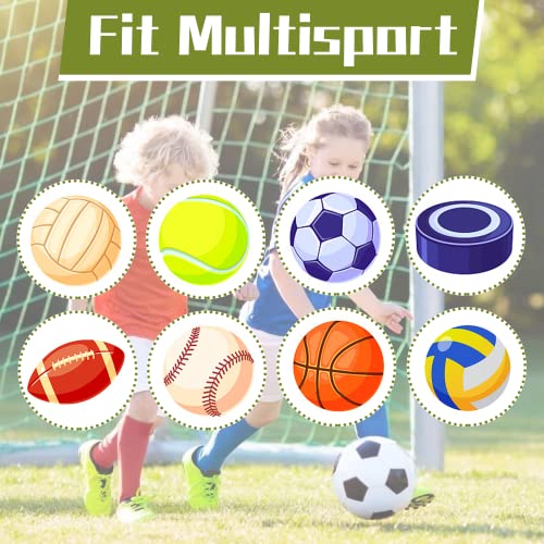 Kids Over Calf Soccer & Baseball Socks - 12-14 Years, Purple/Hot Pink/Pink