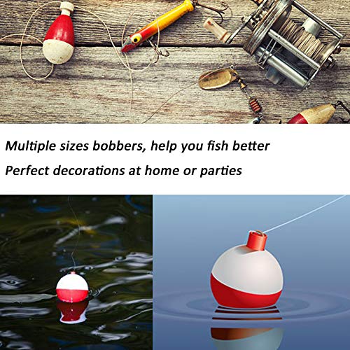 Fishing Bobbers - 0.75in Round Snap-on Buoy Floats - 15 Pack