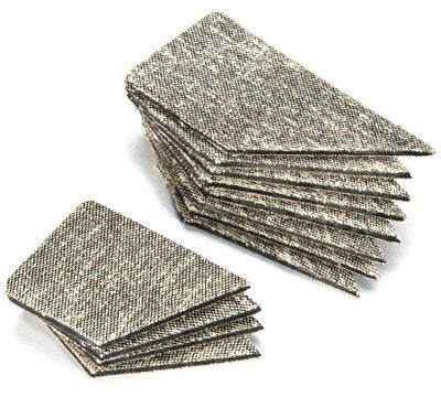 Billiard Table Cushion Facings Set - 12 Pieces, Rubber & Cloth