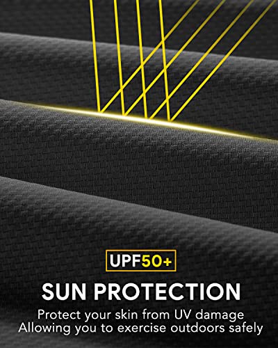 Women's UPF 50+ Sun Protection Hoodie - Black, Medium