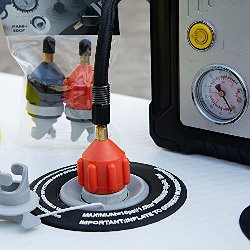 Inflatable Boat SUP Pump Adapter - Black+Orange