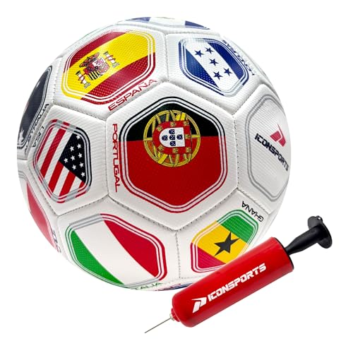 Officially Licensed World Soccer Ball - Size 5 - White