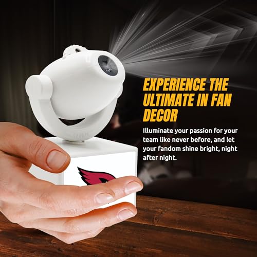 Arizona Cardinals LED Mini Spotlight Projector - 6 Logo Designs