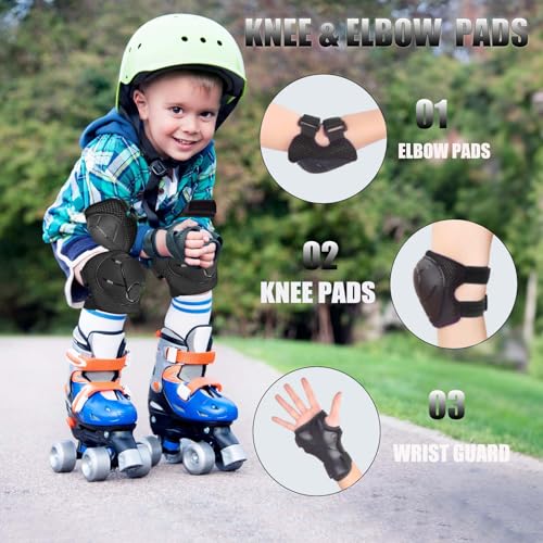 Kids 6-in-1 Protective Gear Set - Knee, Elbow & Wrist Pads