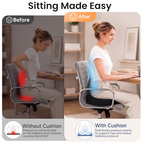 Portable Donut Pillow Seat Cushion for Tailbone Pain Relief