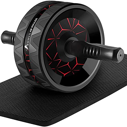 Ab Roller Wheel with Knee Mat - Dual Wheel Core Trainer