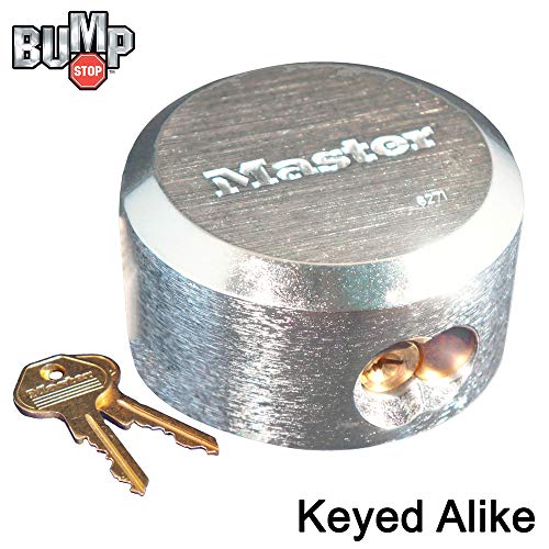 Master Lock Pro Series Hidden Shackle Padlocks, Keyed Alike 6271NKA-1 w/BumpStop Technology