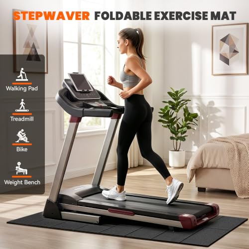 Stepwaver 71" x 32" Walking Pad Mat - Heavy-Duty Treadmill Floor Protector (0.25" Thick) - Non-Slip, Waterproof
