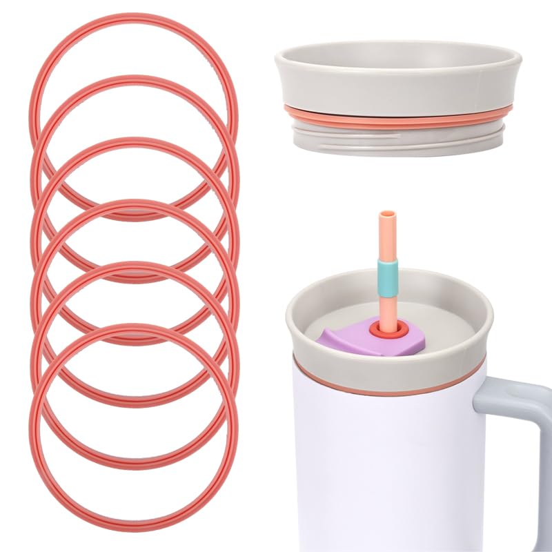 Rubber Gasket Replacement Seals for Owala 40oz Tumbler - Grapefruit