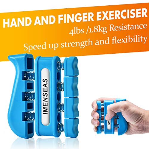 Adjustable Grip Strength Trainer 7 Pack - Blue
