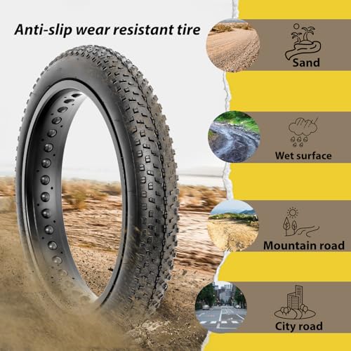 MOHEGIA 20x3.0 Fat Tire for E-Bikes | 1 Tire (20x3) Replacement