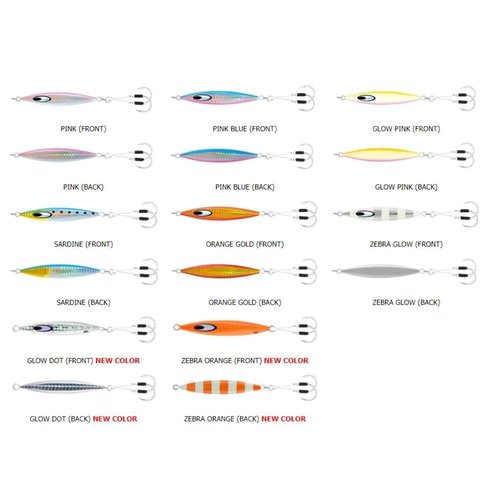 Daiwa Jig Saltwater SA-SK170G05 Saltiga SLK Metaljig, 6oz, 7/0 Assist Hooks, Orange
