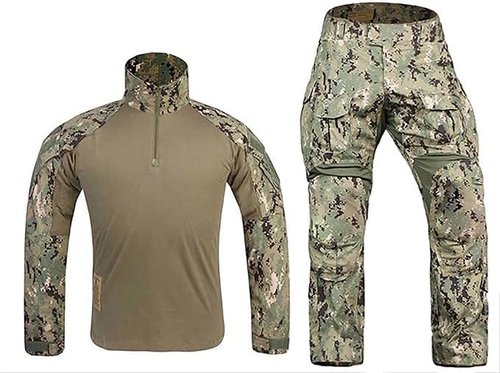 EMERSONGEAR Gen3 Military Paintball Suit - Tactical Combat BDU Pants & Shirt with Knee Pads
