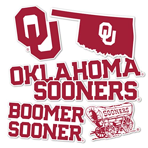 Oklahoma Sooners Vinyl Decal Sticker - College Fan Sports Car Laptop Decor