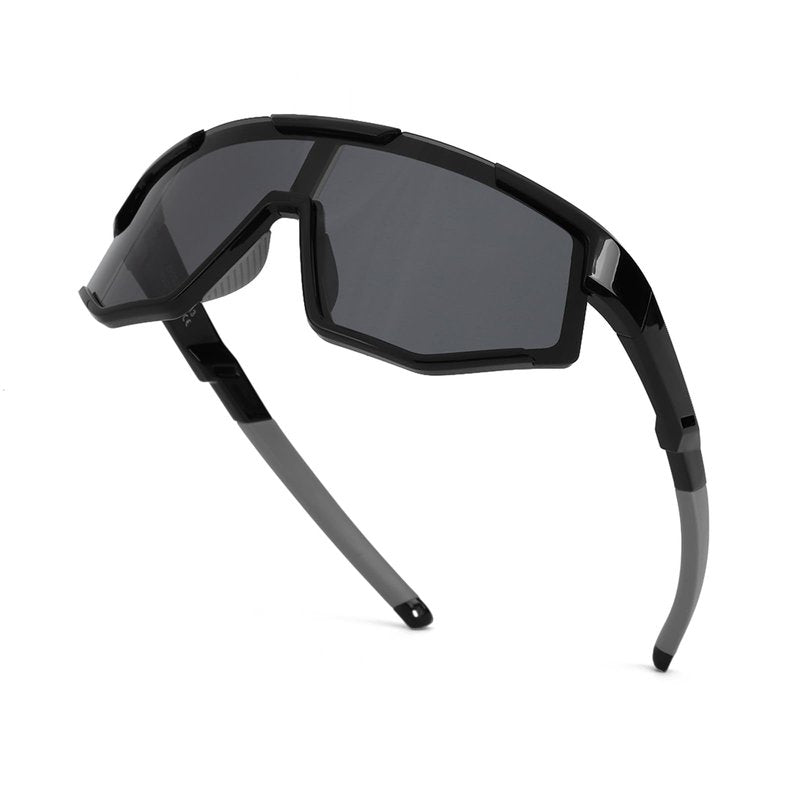 Aofalbe Kids Baseball Sunglasses, Youth Polarized Sports Sunglasses for Boys Girls, Softball Cycling Goggles UV400 Protection (Black Frame Purple Lens)