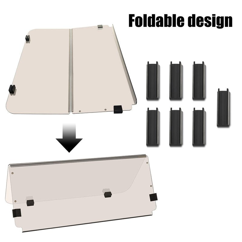 TechInovat Tinted Windshield for Club Car DS 1982-2000 Golf Cart Fold Down
