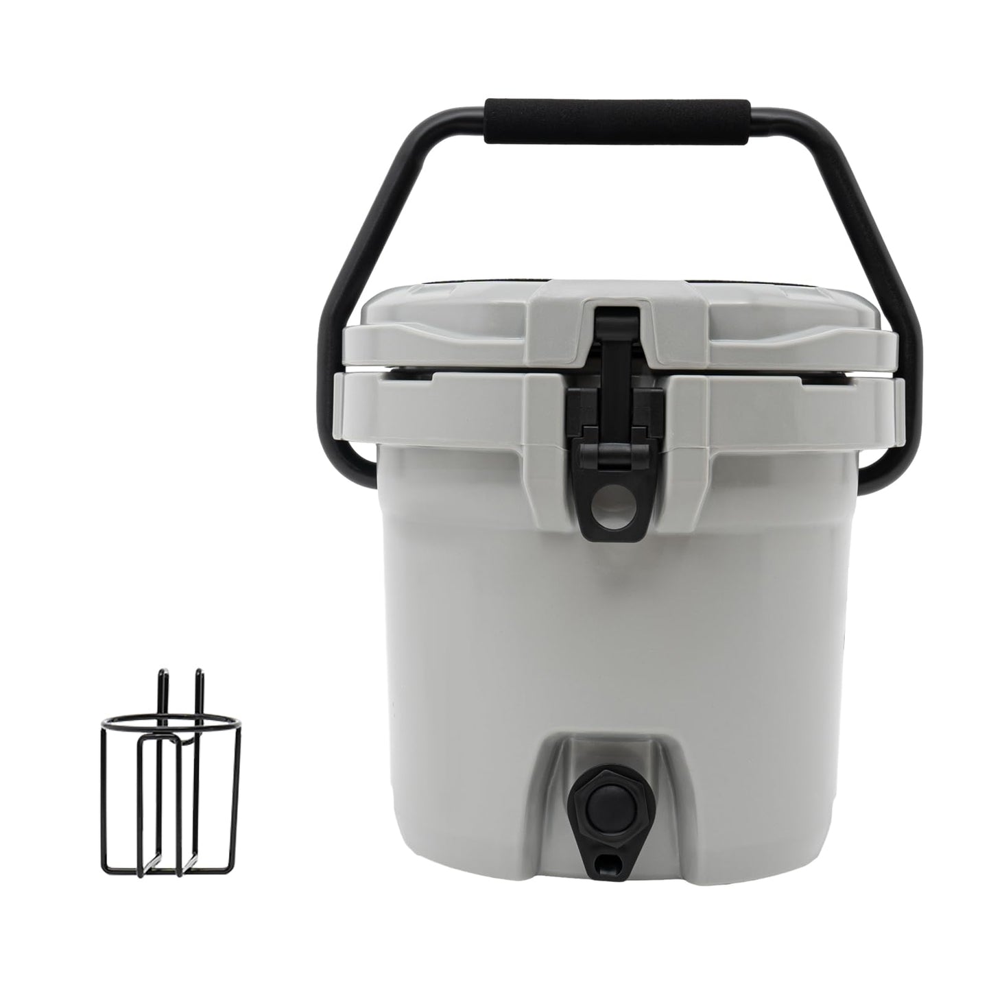 Water Beverage Cooler Portable Ice Water Dispenser Insulated Water Jug Drink Dispenser with Spout Outdoor Ice Bucket for Camping, Fishing, Picnics (2.5 Gallon)