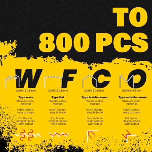 Allturn Plastic Welder, 2 in 1 Plastic Welding Kit, Hot Staples Weld Gun, Car Bumper Repair Kit for Most Plastics, Patent Number D970324(Red)