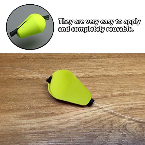 15 Foam Teardrop Strike Indicators for Fly Fishing - Bright Colors