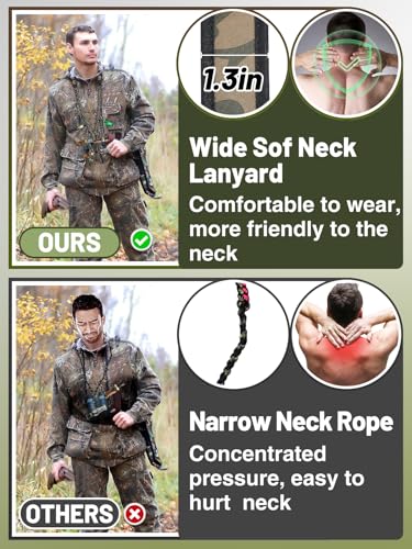 Duck Call Lanyard for Hunting - Adjustable Nylon Neck Strap with Multi-Loops