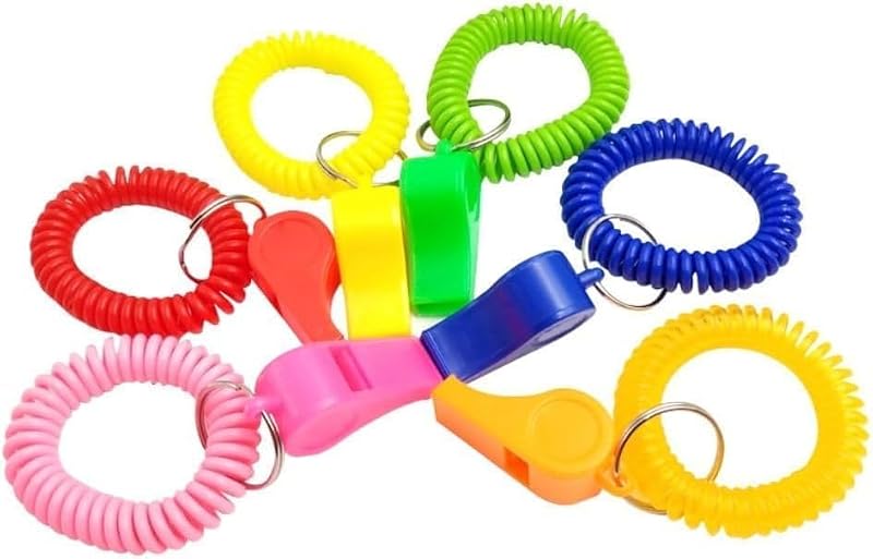 High-Frequency Sports Whistle with Adjustable Wrist Strap - Pink