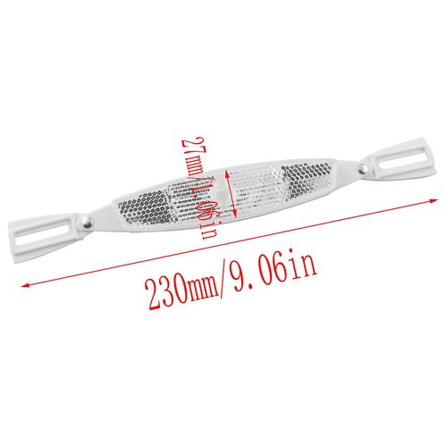 LQ Industrial 1 Pair Bicycle Reflectors 230x27mm Night Rider Spoke Light Warning Sheet Compatible with Road/Mountain Bike Taillight