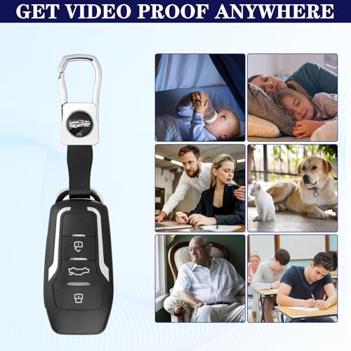 Hidden Camera Car Key,Smart Baby Nanny Cam for Surveillanc Outdoor Indoor
